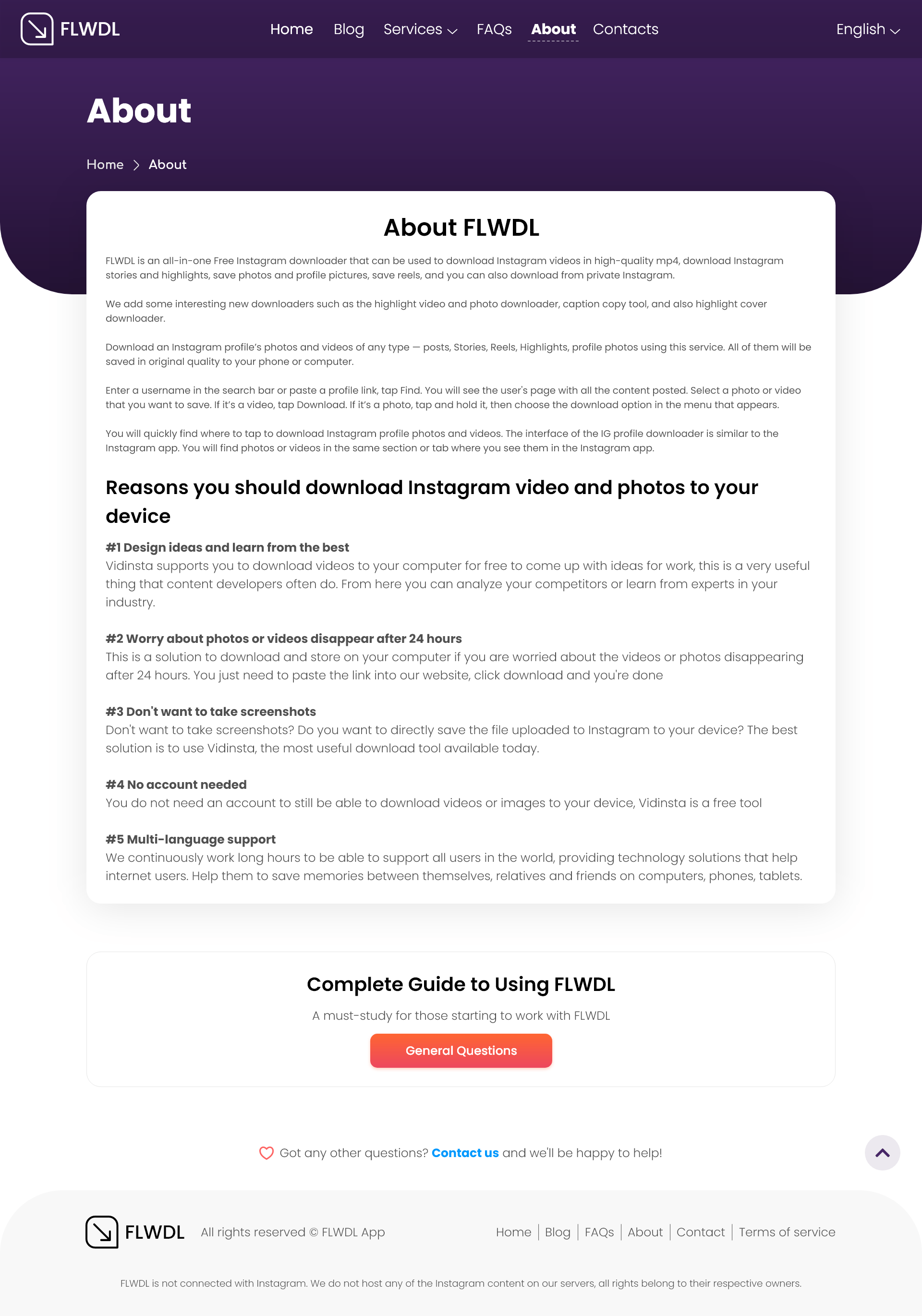FLWDL - دانلودر شبکه‌های اجتماعی - تصویر 5