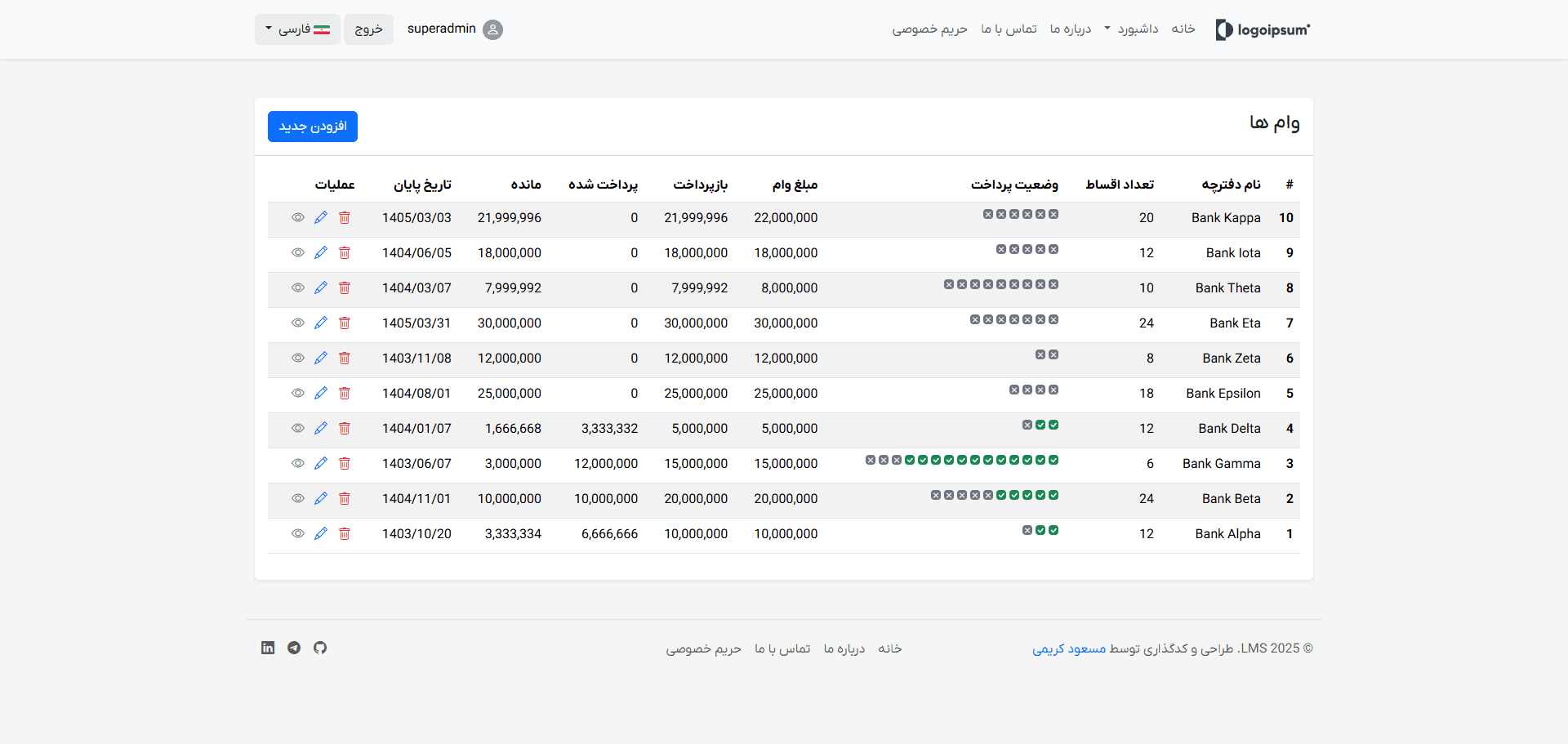 Loan - سیستم مدیریت وام